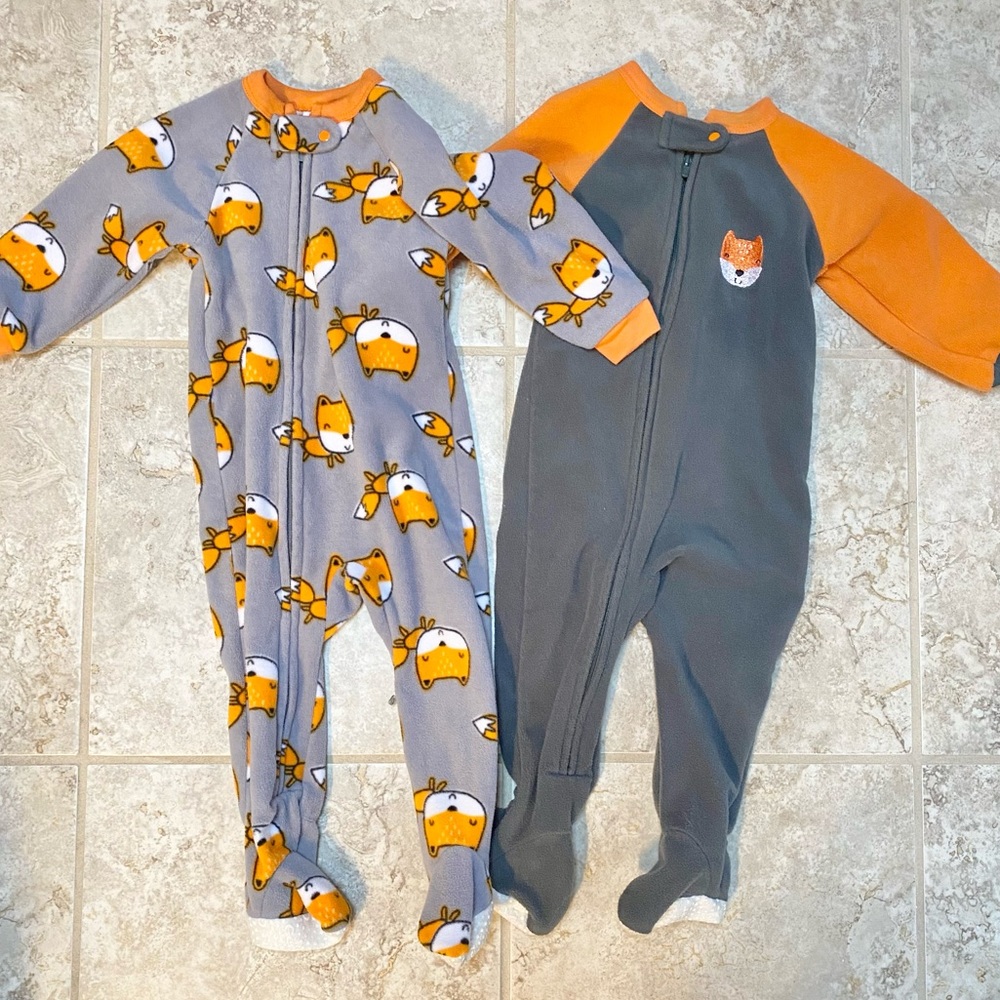 NWOT Lot of 2 Fleece Footed Pajamas